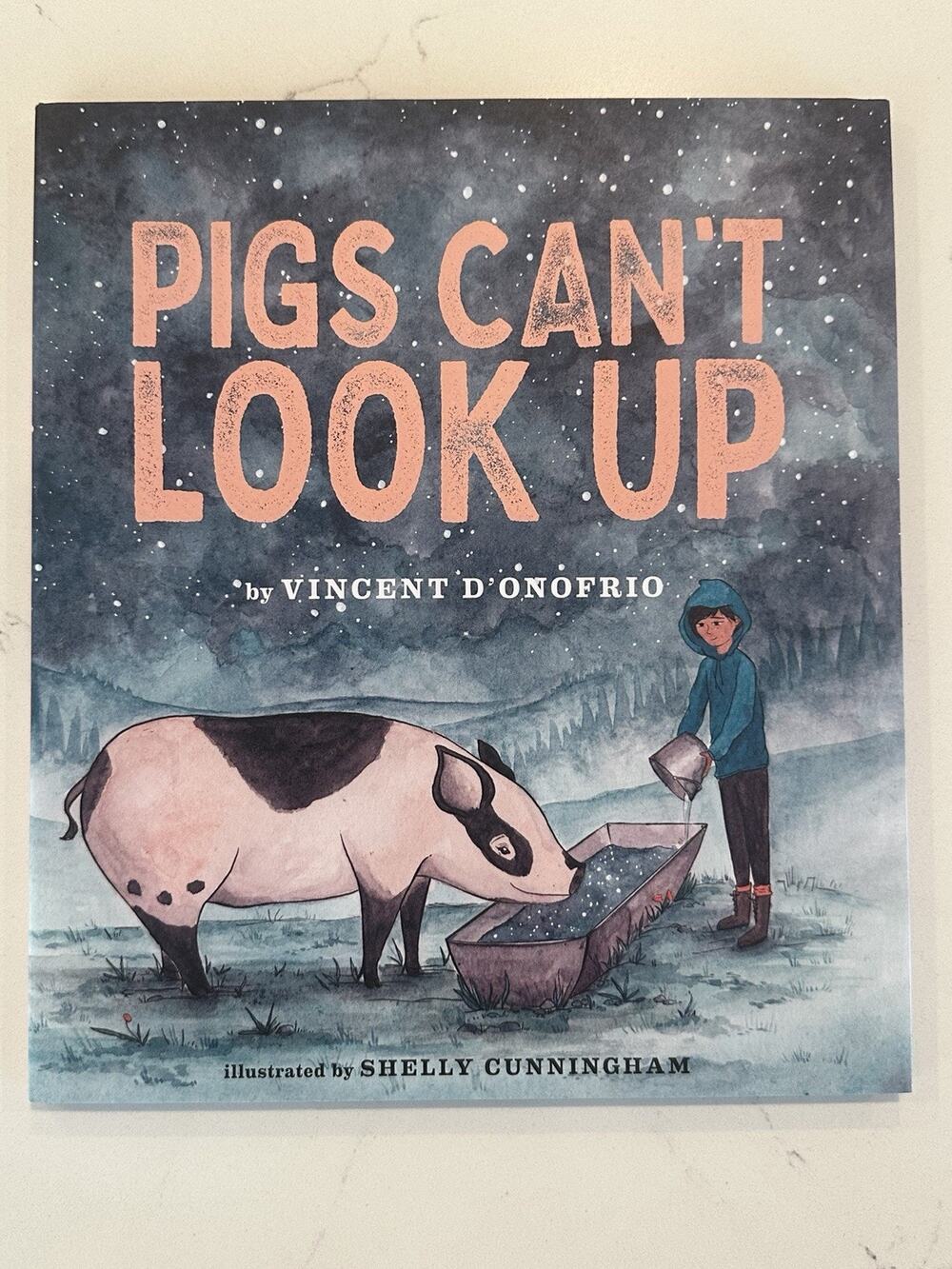 Vincent D'Onofrio SIGNED/AUTOGRAPHED Pigs, can’t look up, Hardcover Book #2